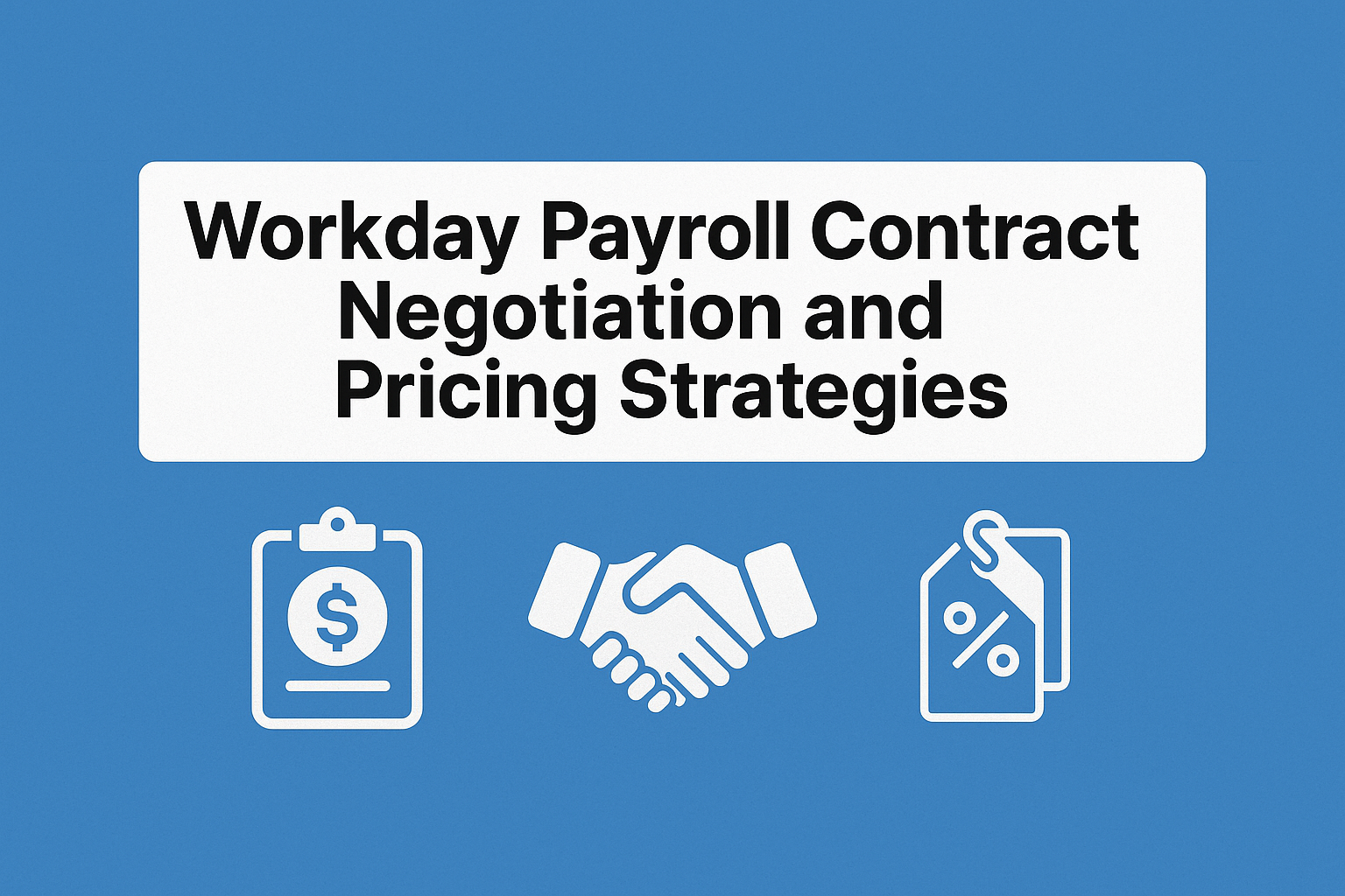 Workday Payroll Contract Negotiation and Pricing Strategies