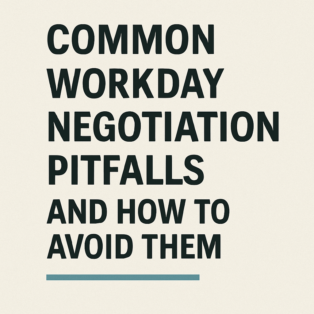 Common Workday Negotiation Pitfalls and How to Avoid Them